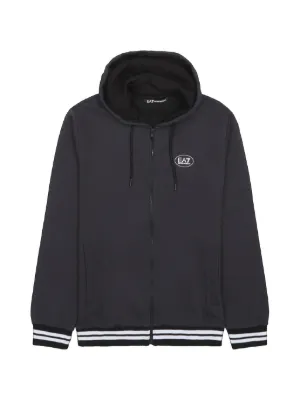 Junya Watanabe MAN Stripe Pattern Hoodie | Blue | FARFETCH