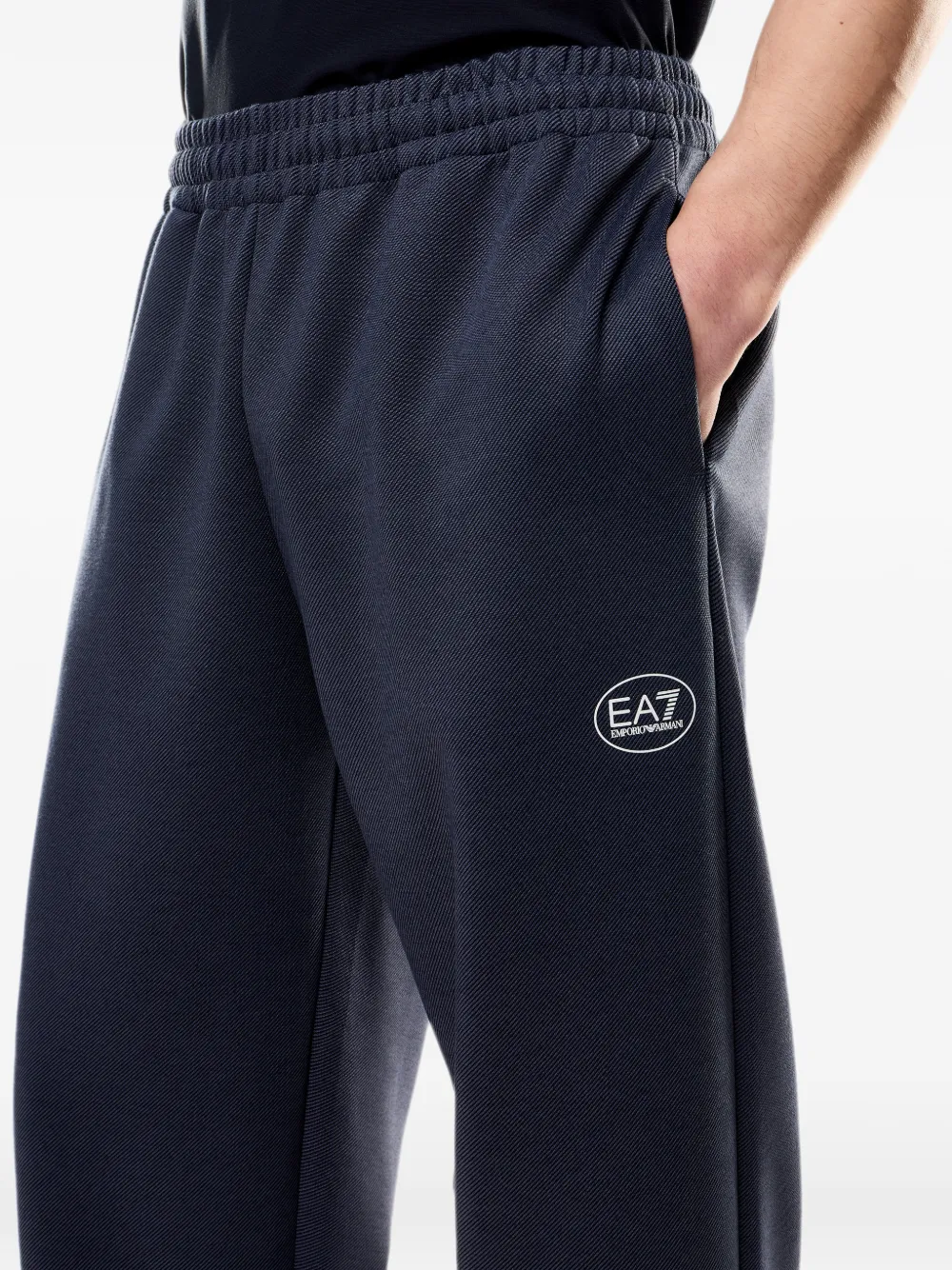 Ea7 Emporio Armani Trainingsbroek met elastische taille Blauw