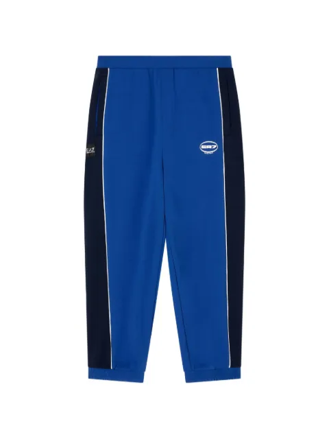 Ea7 Emporio Armani logo-print side-stripe track pants