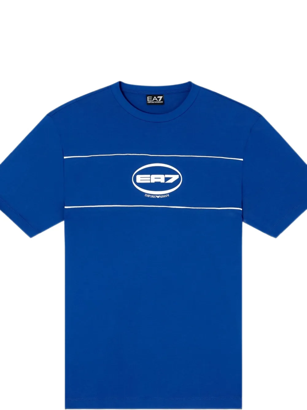 Ea7 Emporio Armani T-shirt met logoprint Blauw