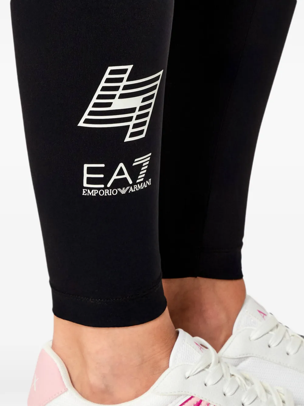 Ea7 Emporio Armani Legging met logoprint Zwart