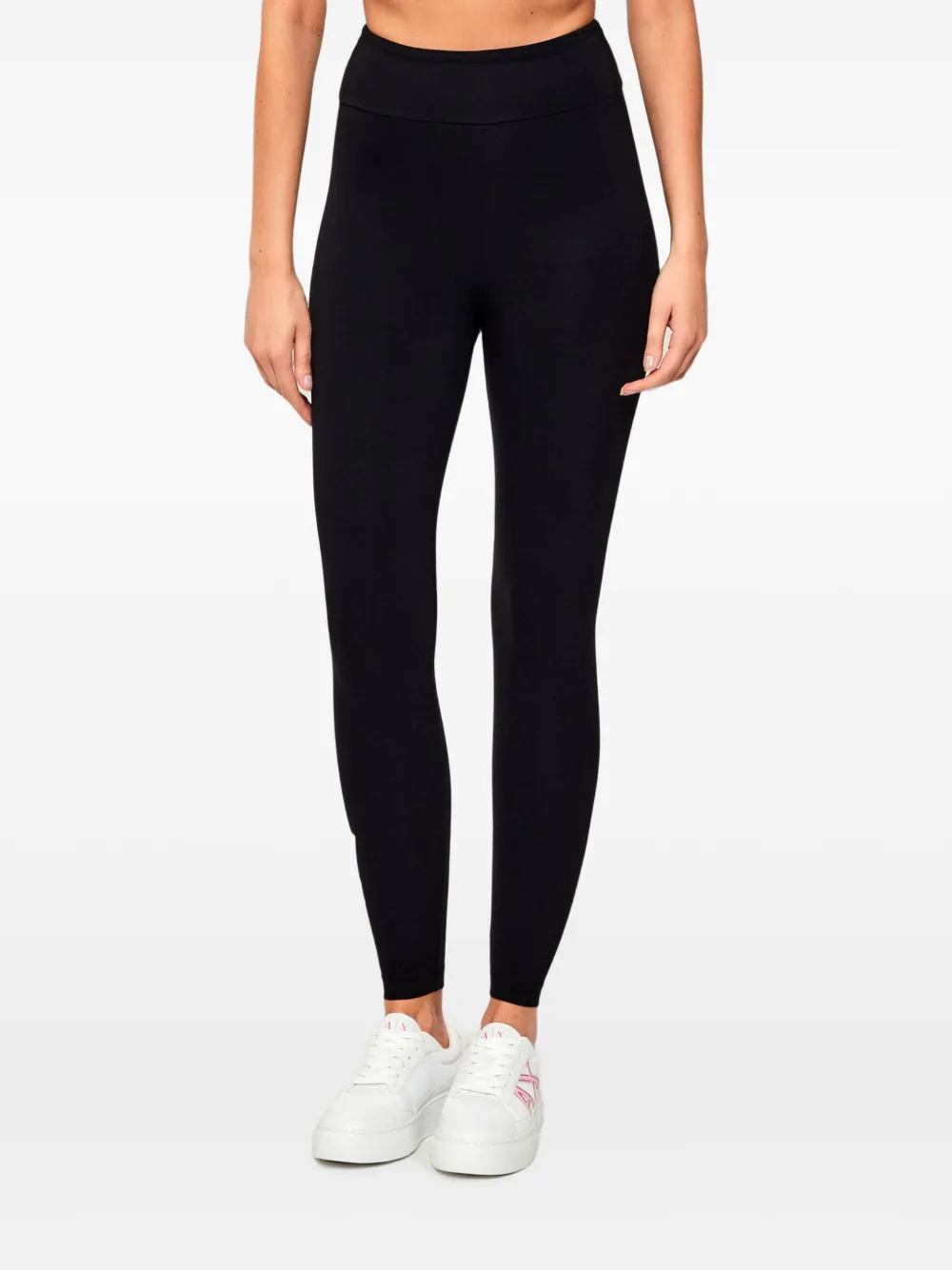 Ea7 Emporio Armani logo-print leggings - Nero