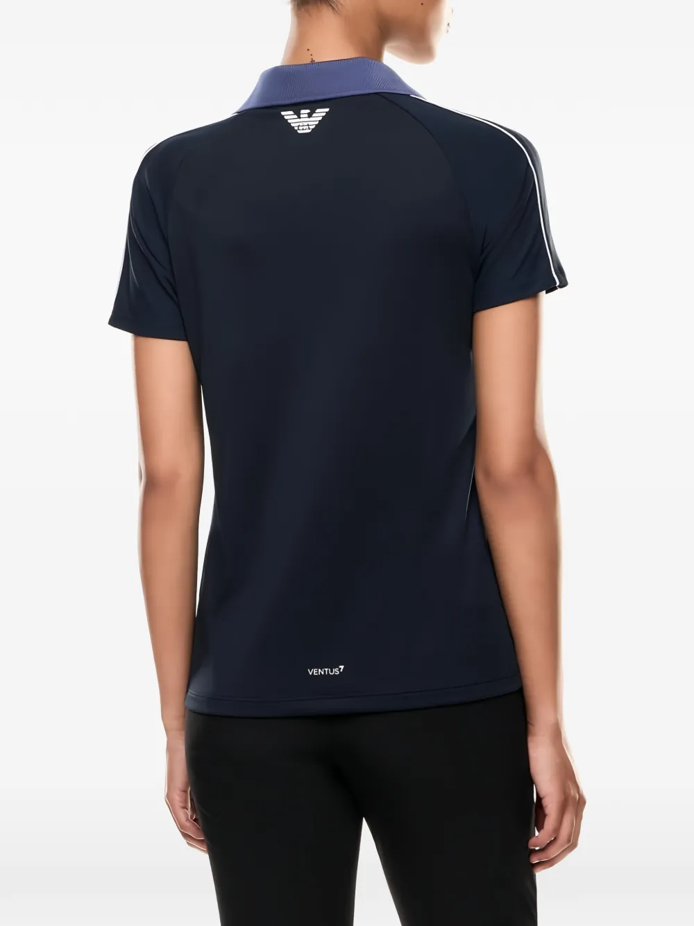 Ea7 Emporio Armani T-shirt met logoprint Blauw