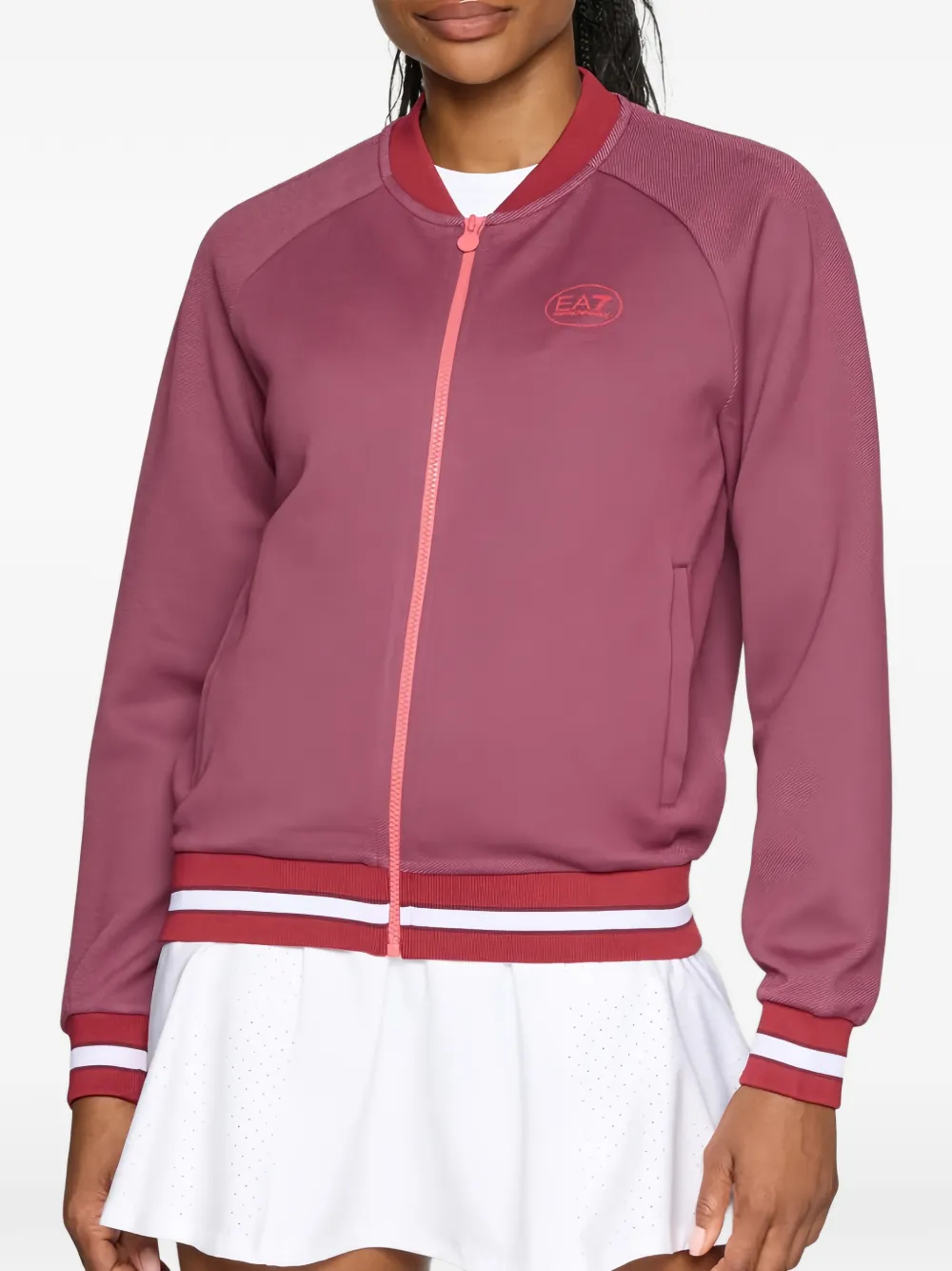 Ea7 Emporio Armani Trainingsjack met logoprint Roze