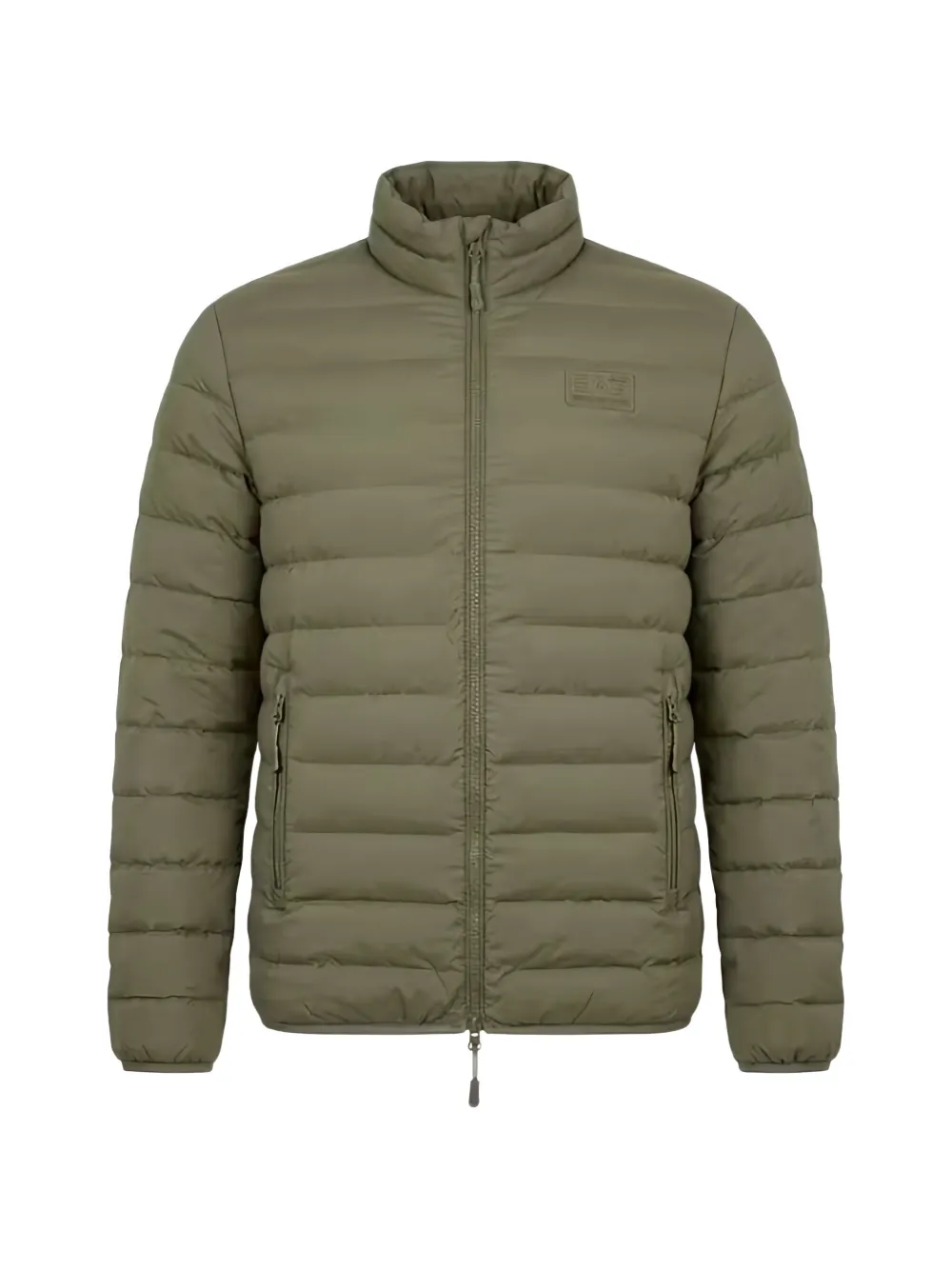 Ea7 Emporio Armani quilted logo-patch jacket - Verde