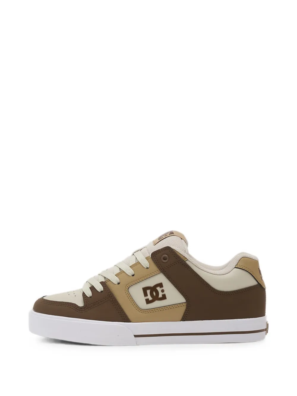 DC Shoes Pure sneakers met logo-patch en vlakken Bruin