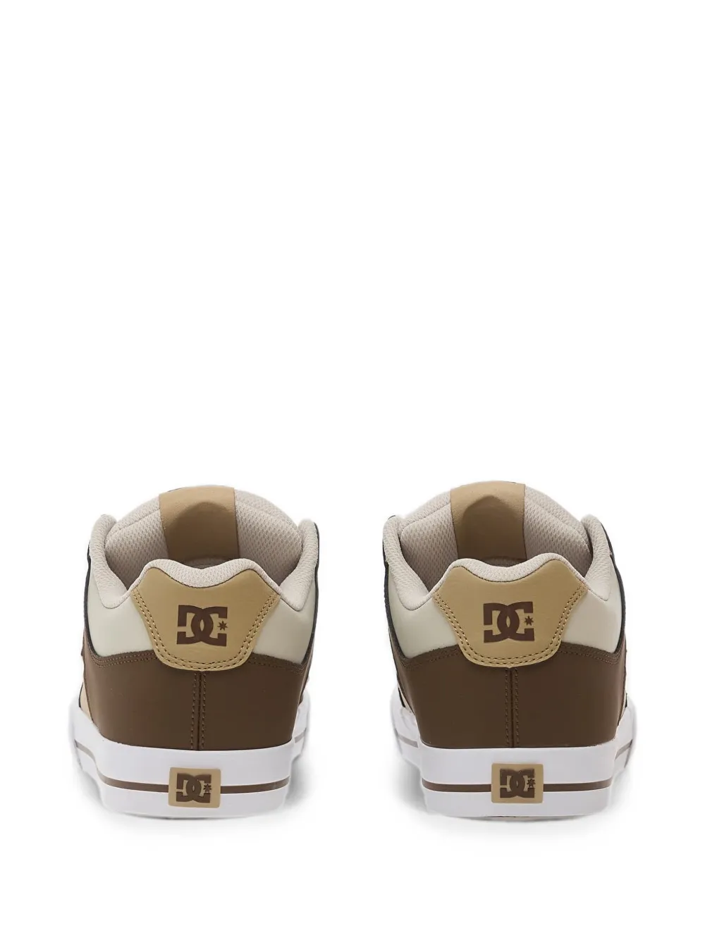 DC Shoes Pure sneakers met logo-patch en vlakken Bruin