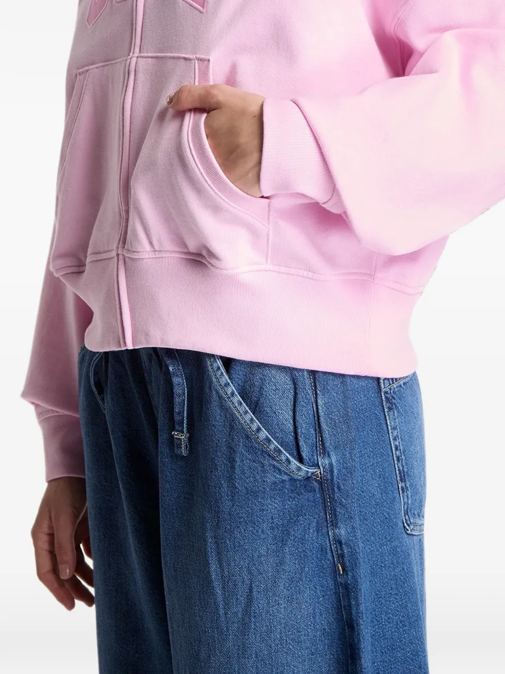 GAP Hoodie met logopatch Roze