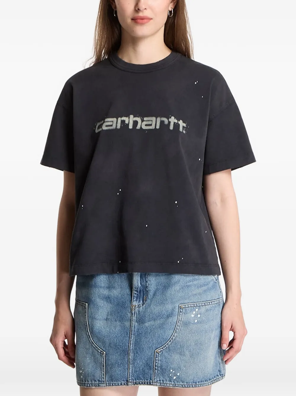 Carhartt WIP Painter splatter-effect logo-print T-shirt - Nero