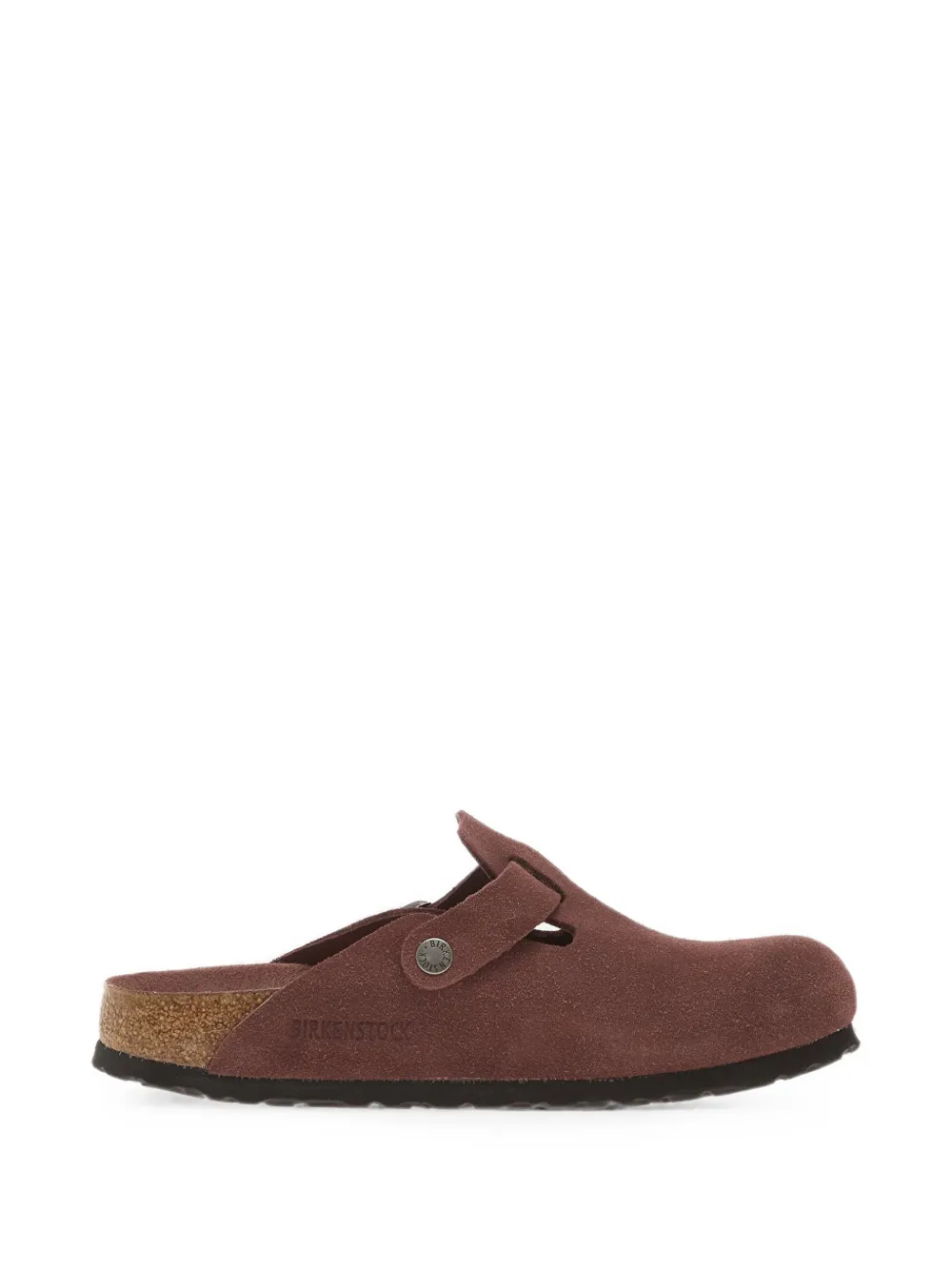 Birkenstock Boston buckle-fastening suede clogs - Brown