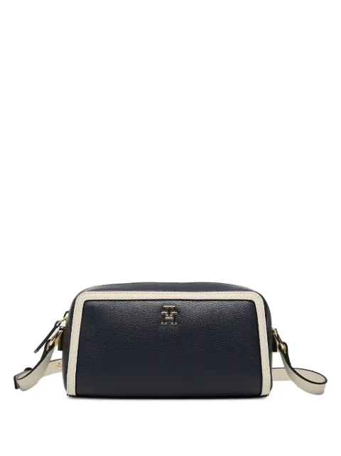 Tommy Hilfiger logo-plaque monogram strap shoulder bag