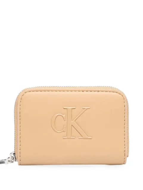 Calvin Klein logo-embossed zip-around wallet