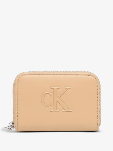 Calvin Klein logo-embossed zip-around wallet