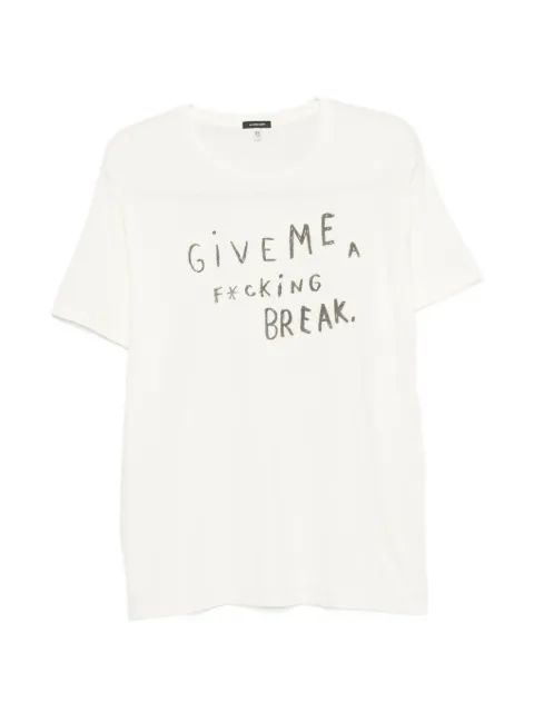 R13 lettering-print T-shirt