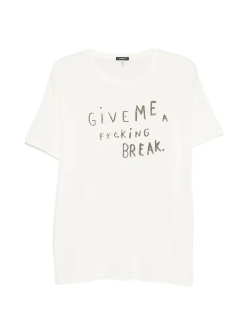 R13 lettering-print T-shirt