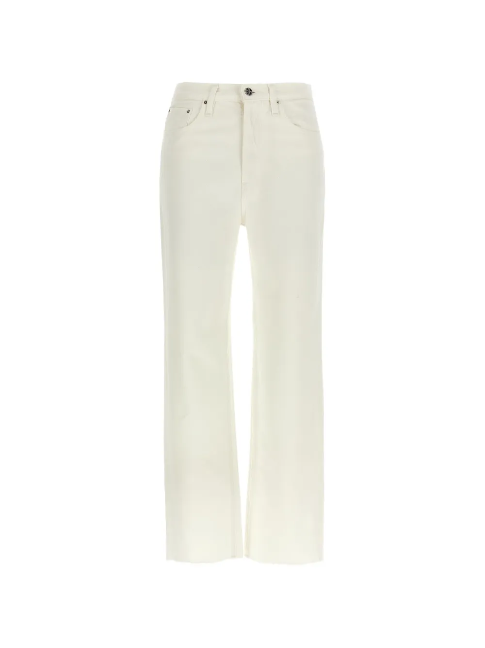 TOTEME raw-cut straight-leg jeans - Weiß