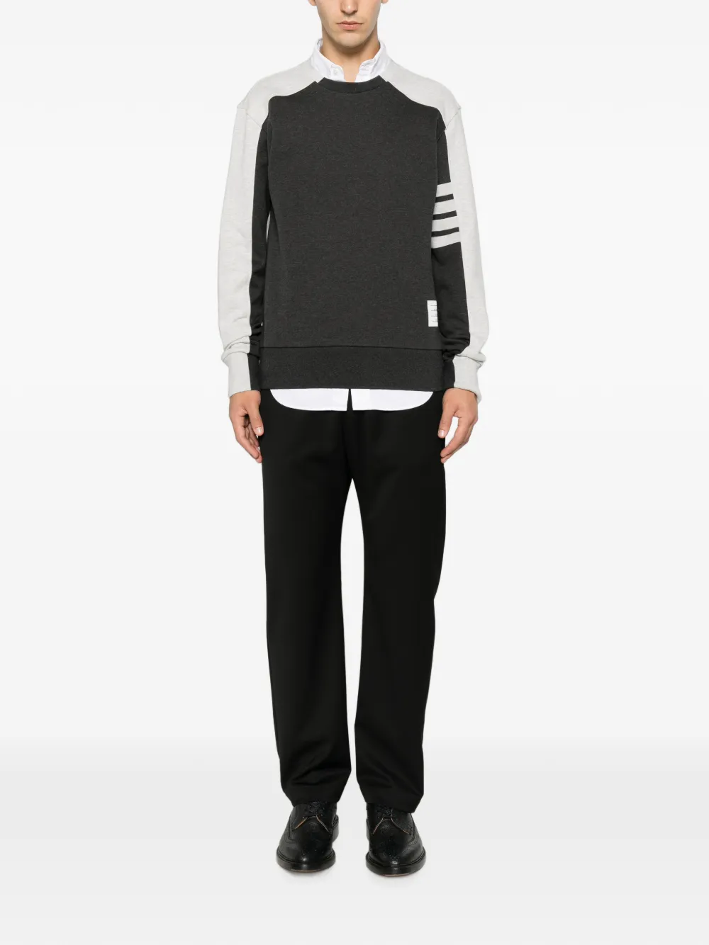 Thom Browne Sweater met lange mouwen Grijs