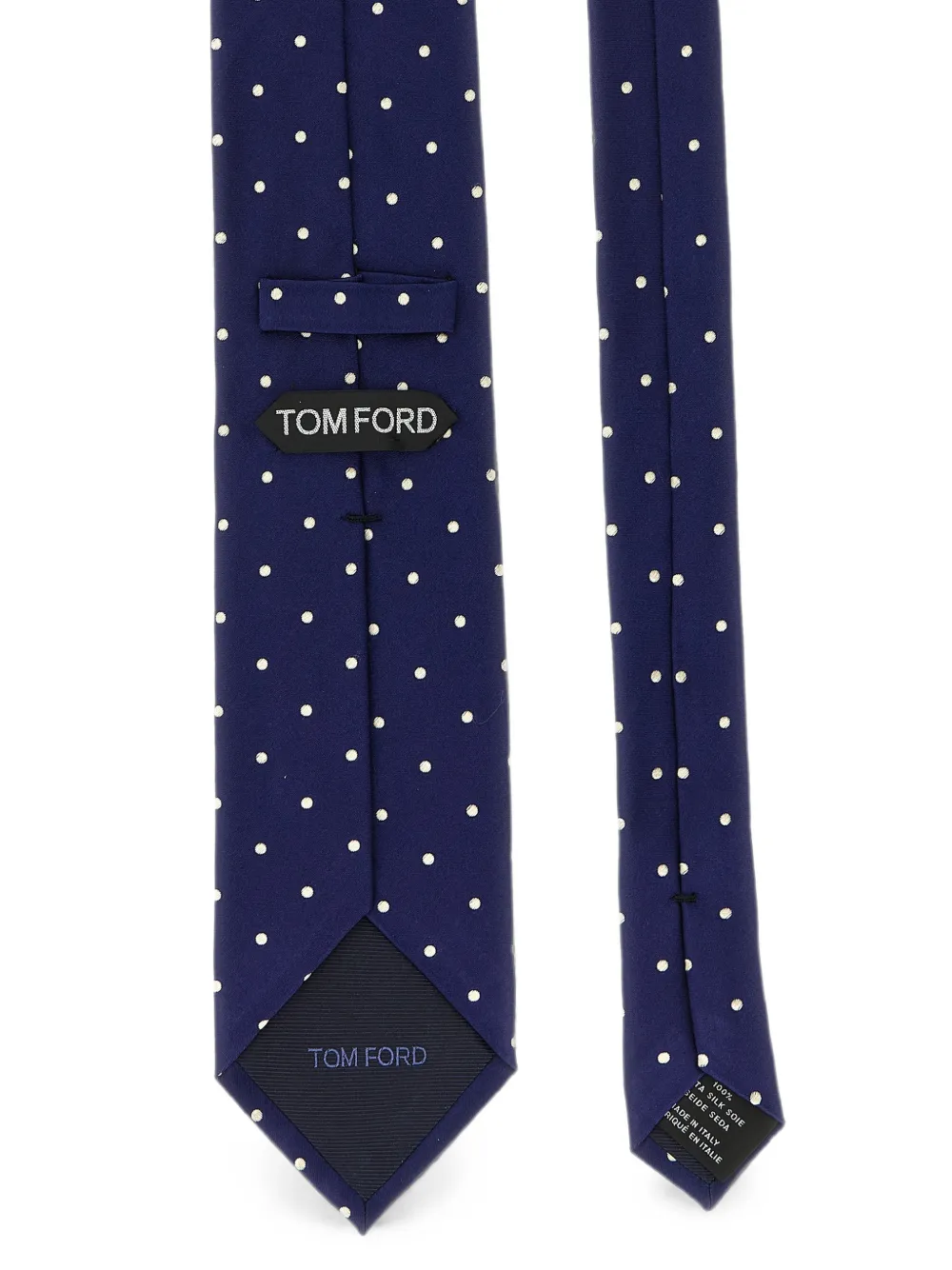 TOM FORD Stropdas met stippen Blauw