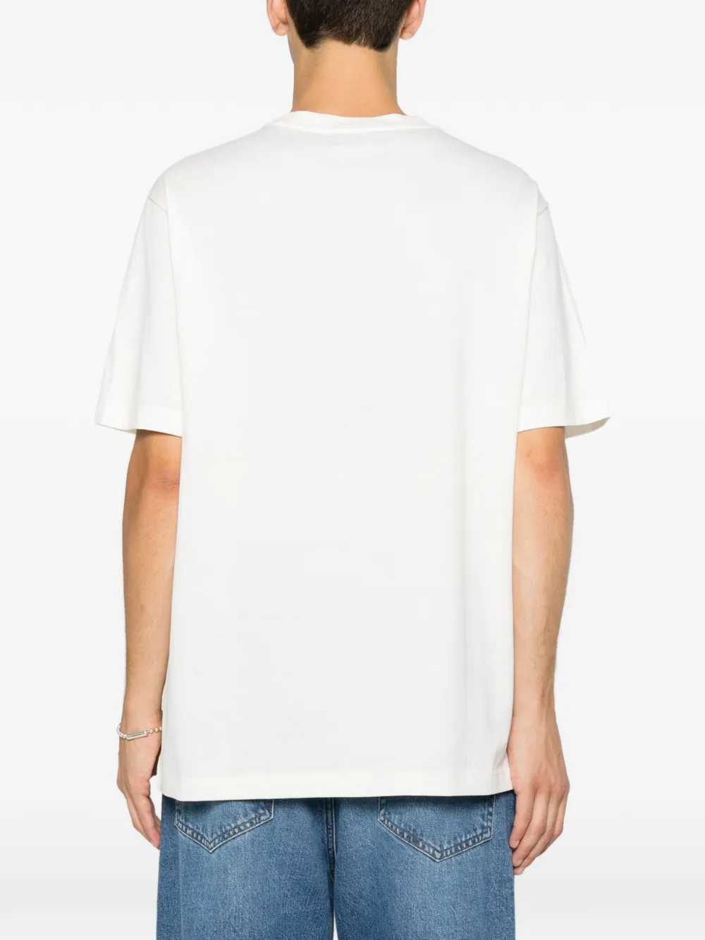 Emporio Armani T-shirt met logoprint met ronde hals Wit