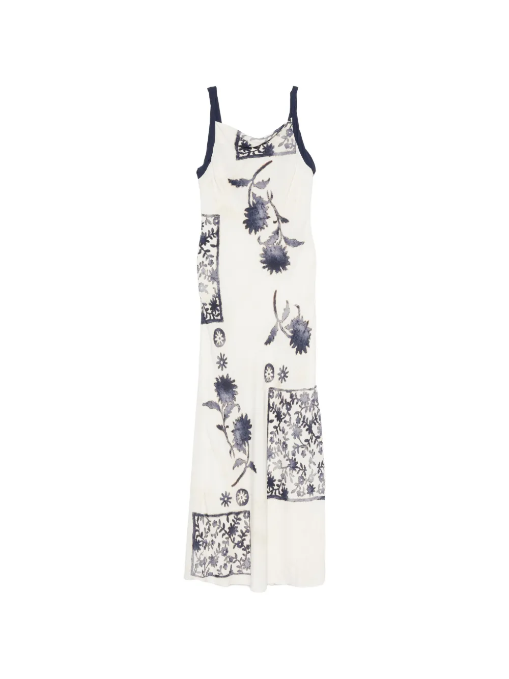 SIR. floral-print cowl-neck maxi dress - Toni neutri