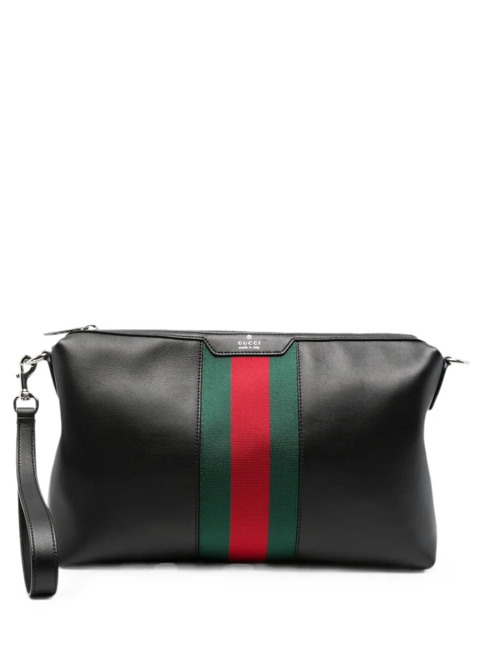 Gucci Kuriertasche aus Leder - Schwarz