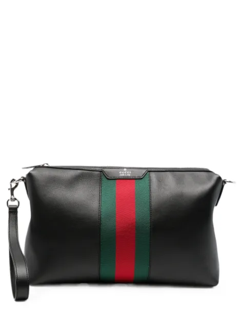 Gucci leather messenger bag