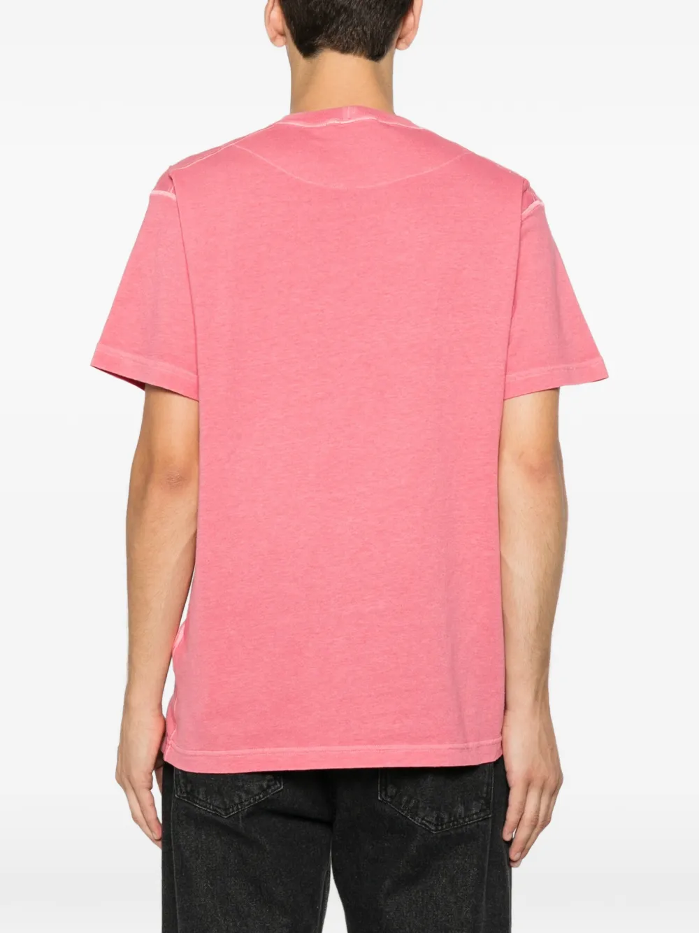 Stone Island Jersey T-shirt met biologisch katoen Roze