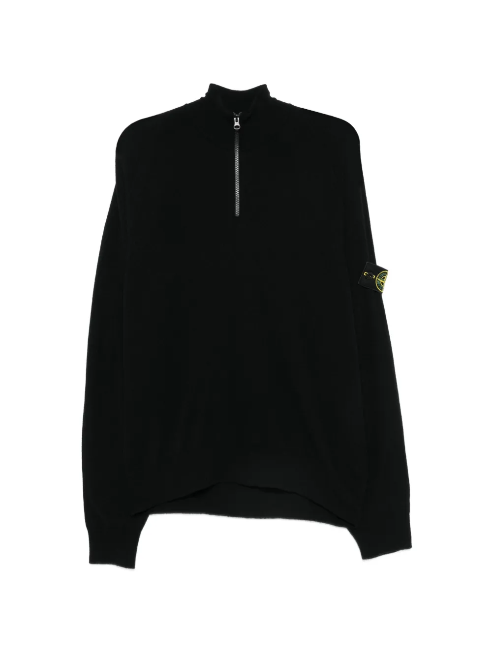Stone Island quarter-zip sweater - Schwarz