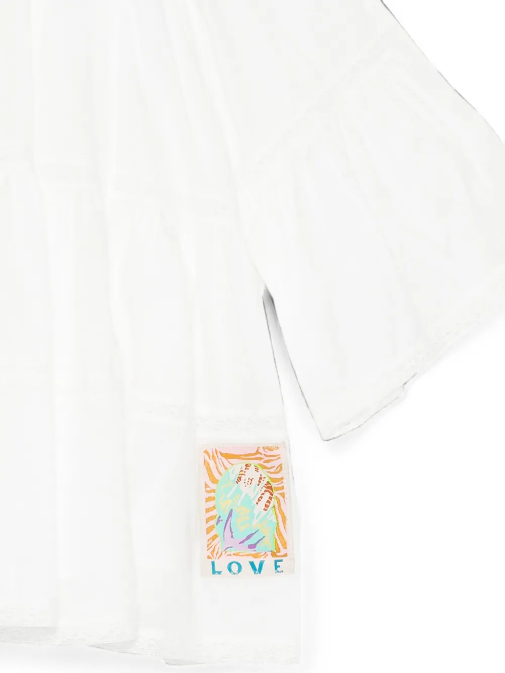 ZIMMERMANN Kids Solstice jurk Wit