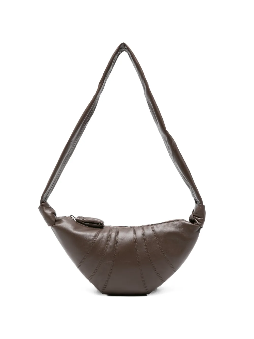 LEMAIRE small Croissant panelled shoulder bag - Marrone