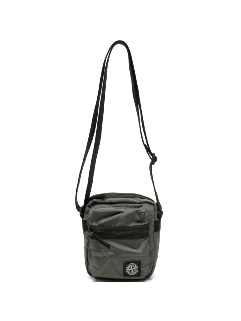 Stone Island logo-patch messenger bag