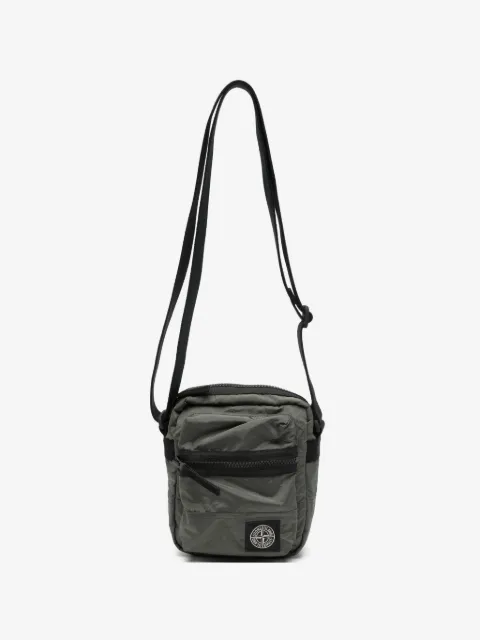 Stone Island logo-patch messenger bag