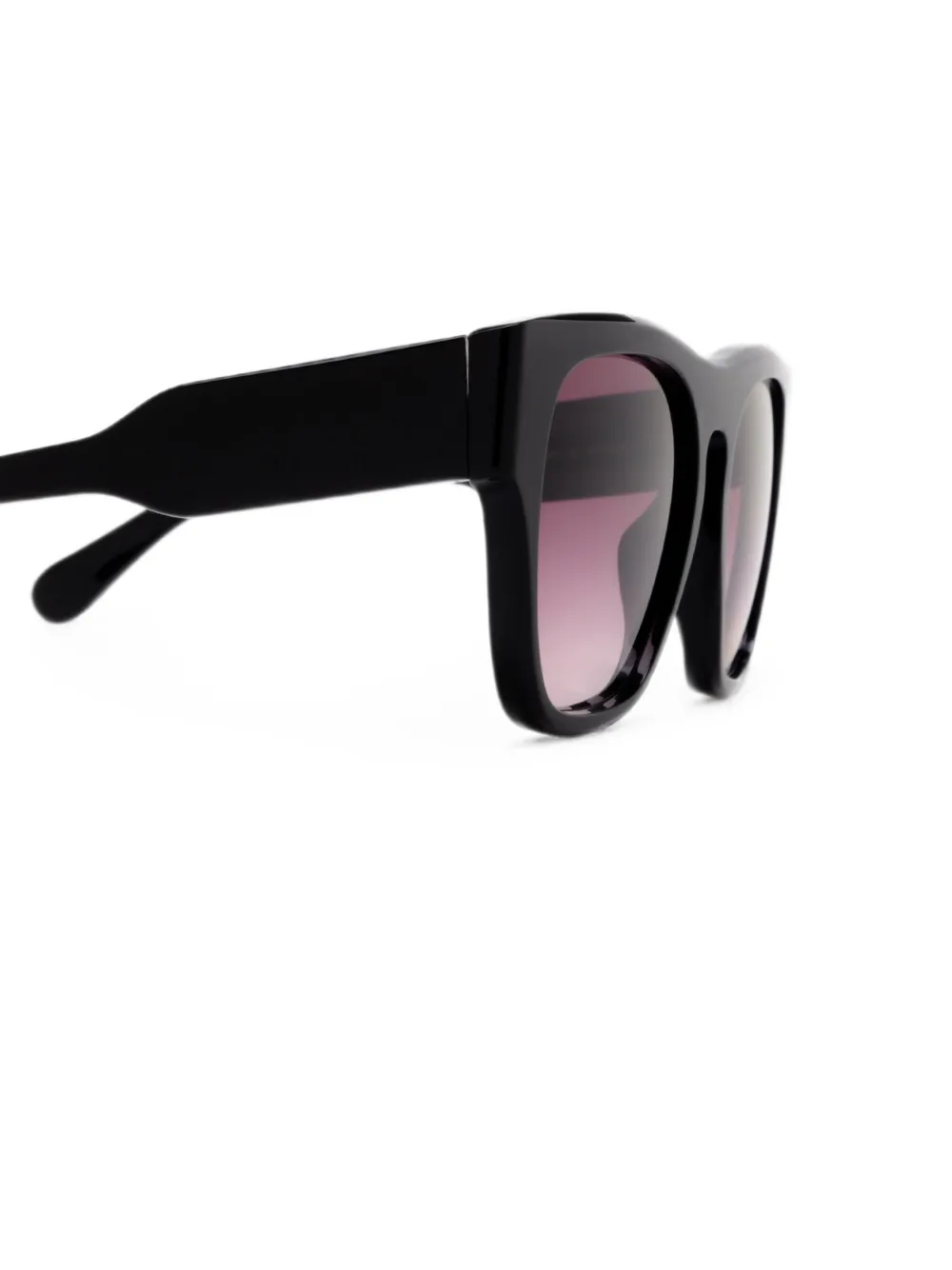 Chloé Eyewear Zonnebril met vierkant montuur Zwart