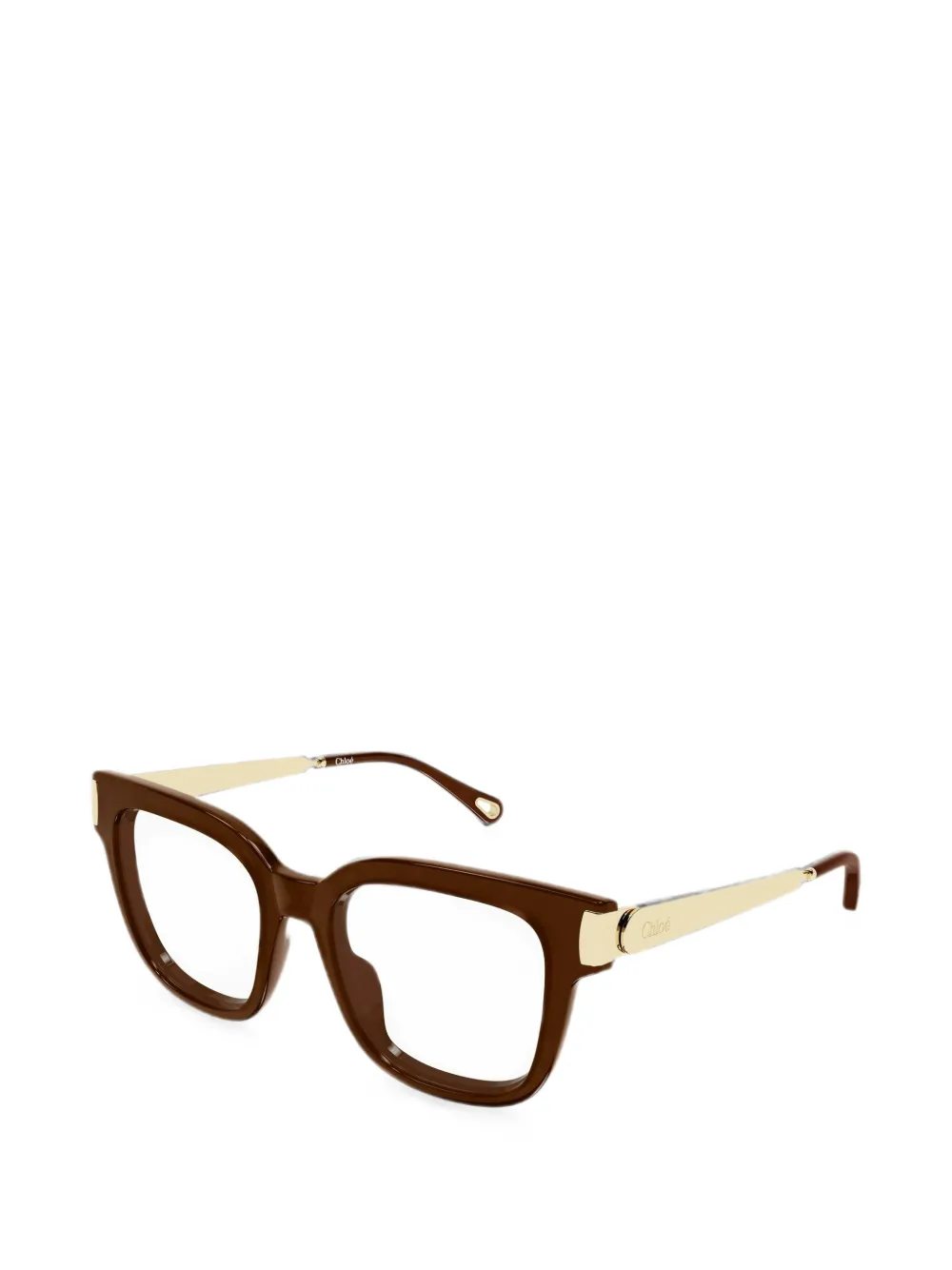 Chloé Eyewear Bril met vierkant montuur Bruin