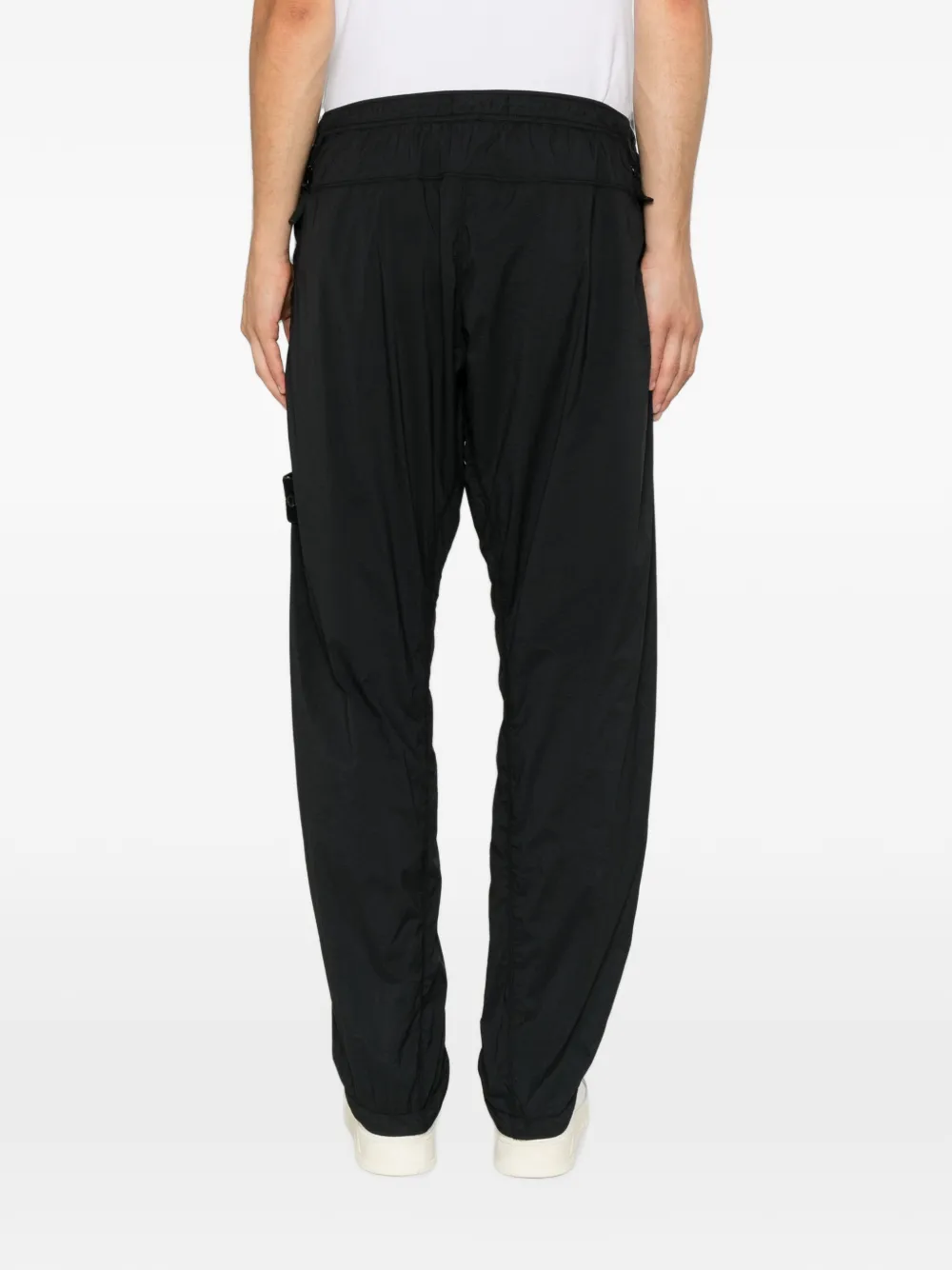 Stone Island 3100017 ultralicht nylon stretch-TC broek Zwart