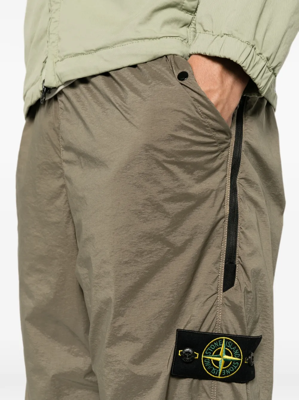Stone Island 3100017 Ultralight nylon stretch-TC broek Groen