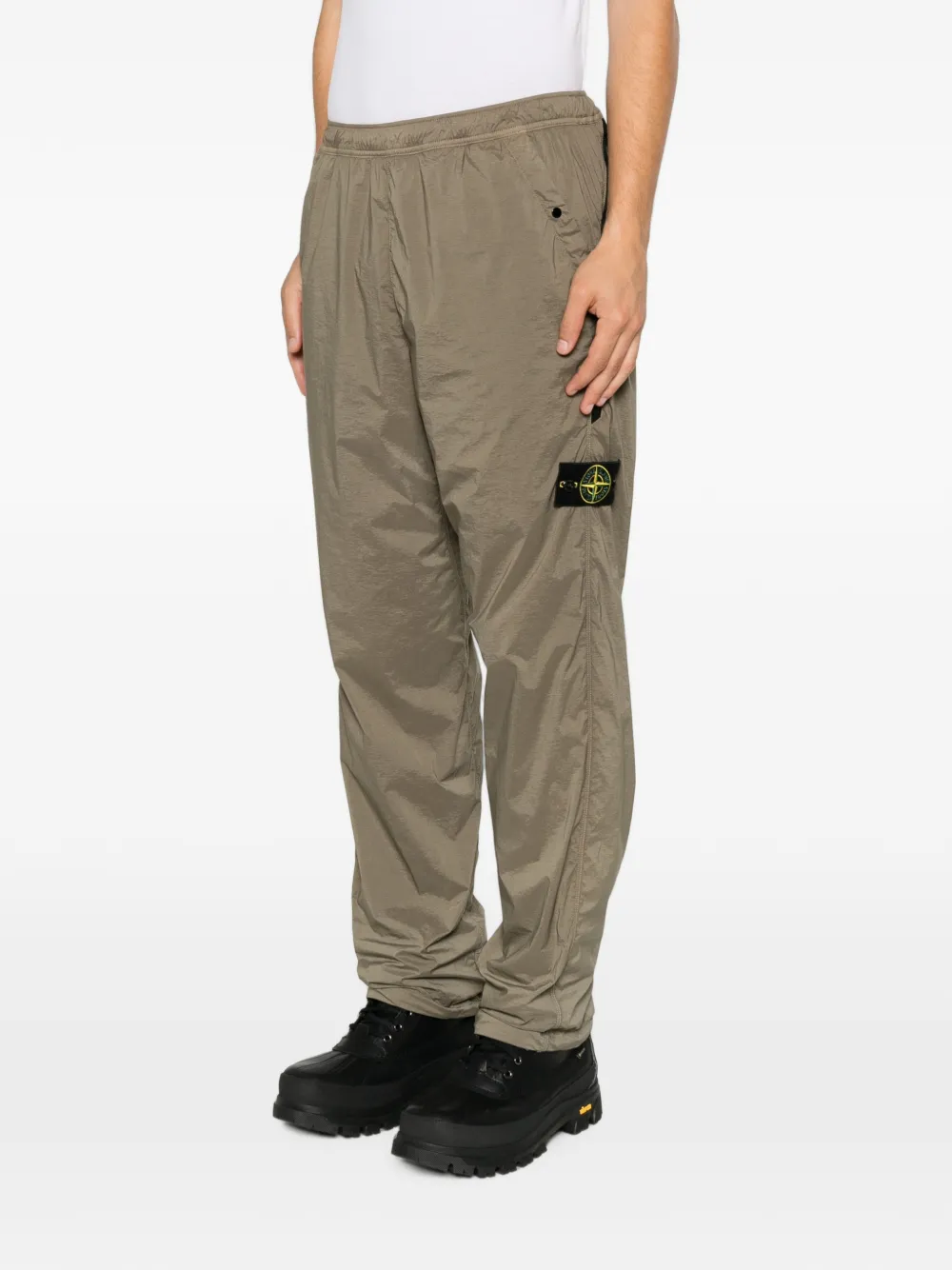 Stone Island 3100017 Ultralight nylon stretch-TC broek Groen