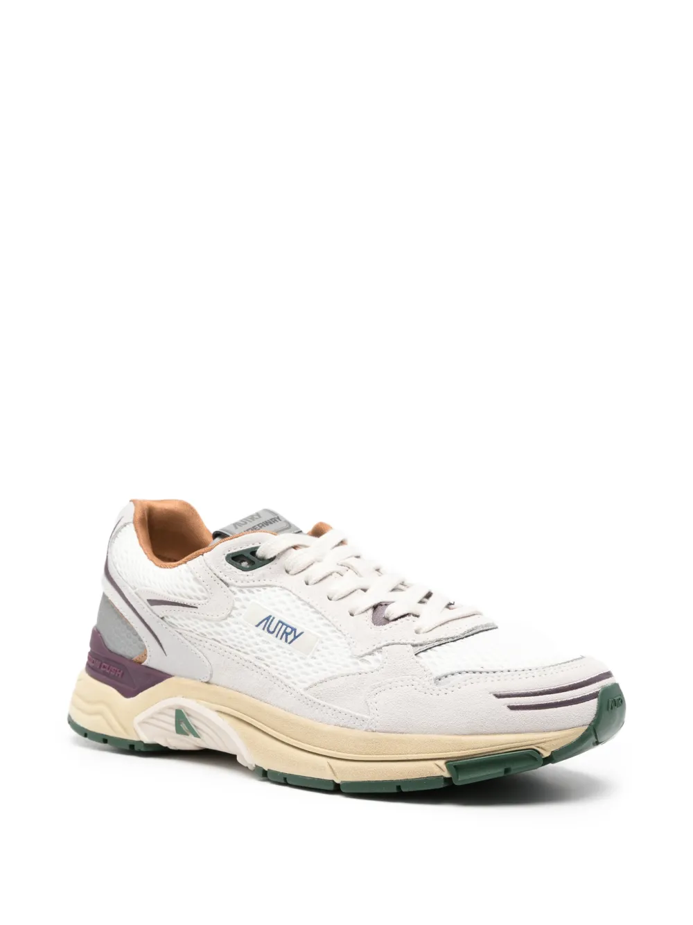 Autry Hyperway panelled lace-up sneakers Wit