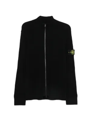Stone Island quarter-zip Sweater | Black | FARFETCH