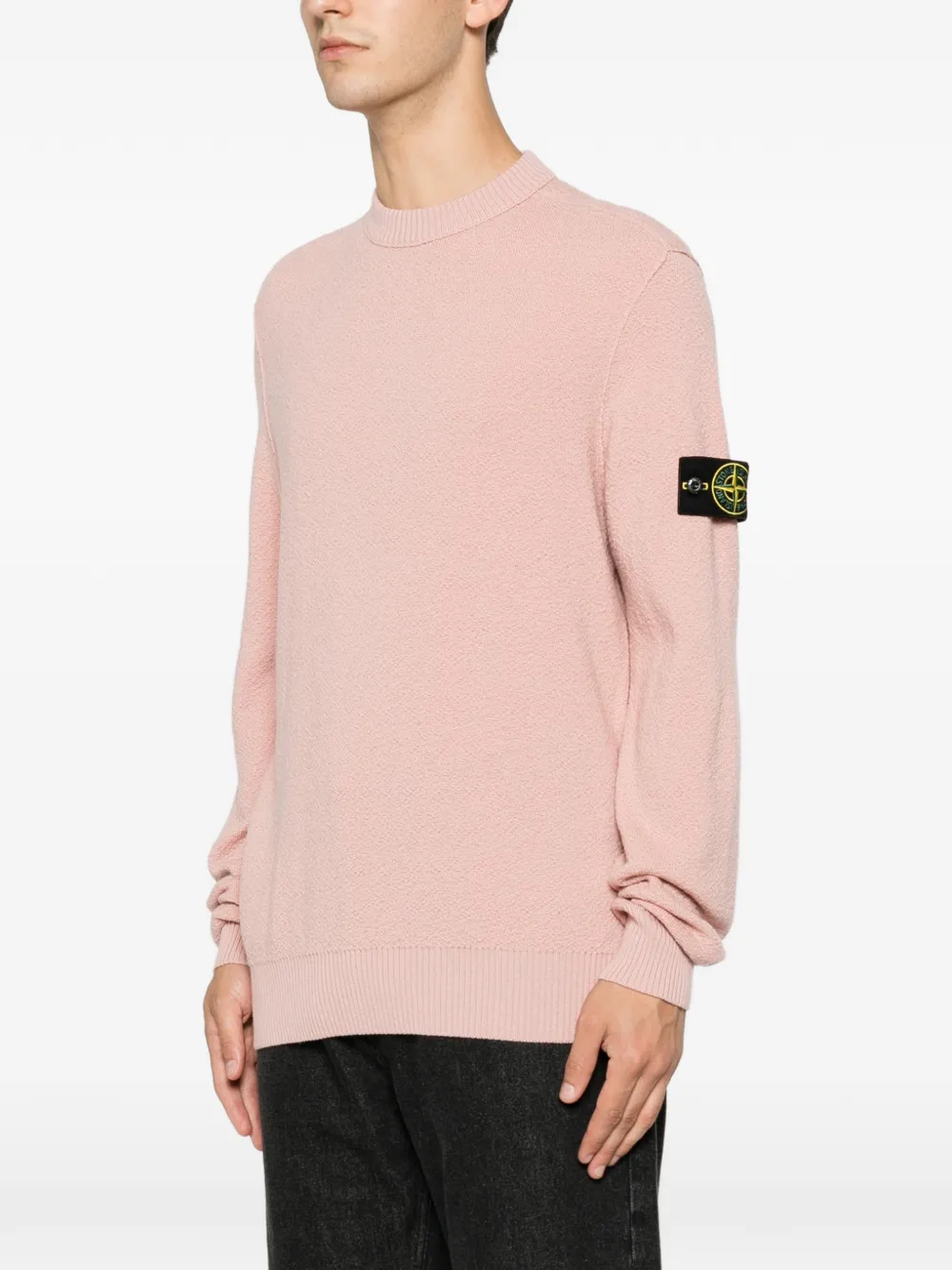 Stone Island 5100011 pure RWS wollen trui Roze