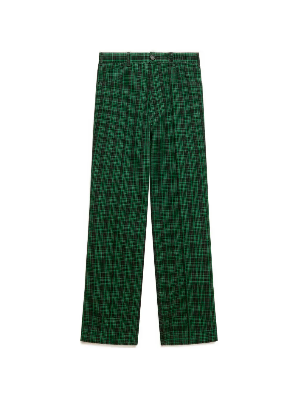 Marni checked wool trousers - Verde