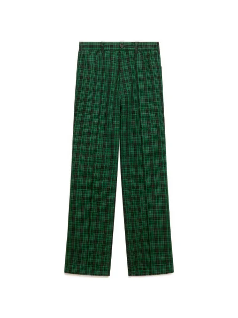 Marni pantalones con motivo de cuadros