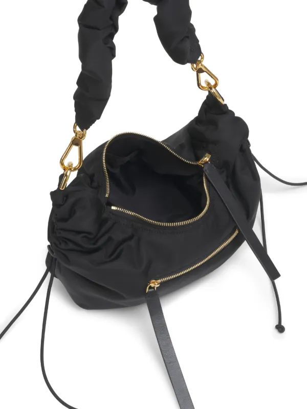 Marni スモッキングドローストリング ショルダーバッグ | ブラック 