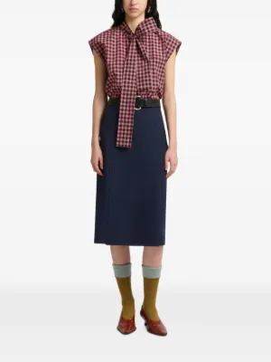 MARNI マルニ シルク×麻 ツイードスカート MARNI マルニ シルク×麻