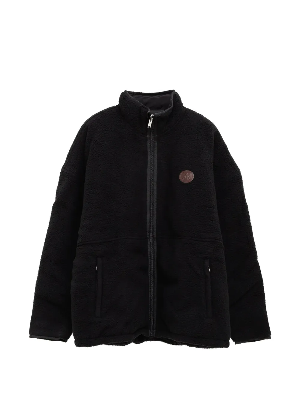 Willy Chavarria Willy logo-patch reversible fleece sport jacket