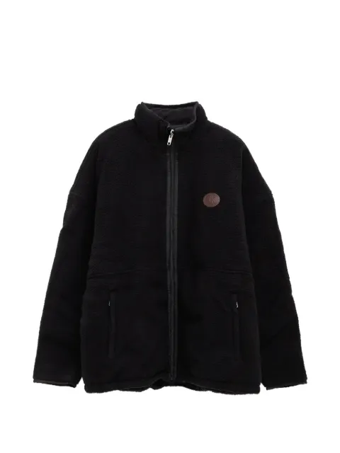 Willy Chavarria Willy logo-patch reversible fleece sport jacket