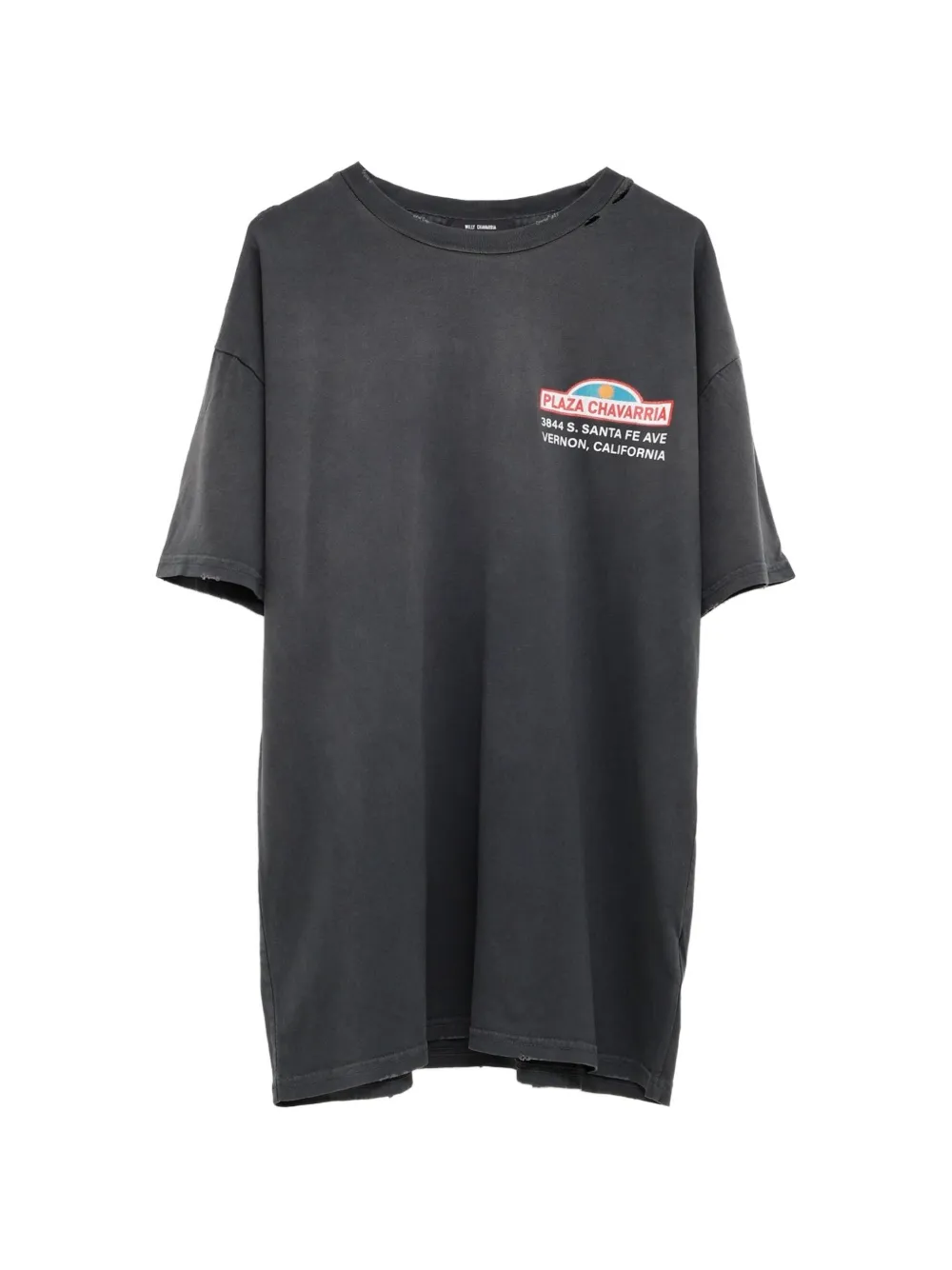 Willy Chavarria Plaza Chavarria Easy graphic-print distressed T-shirt