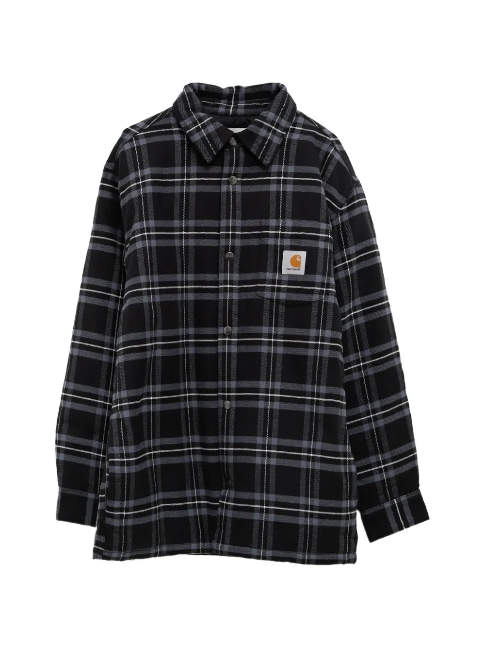 Carhartt WIP Baird check-pattern logo-patch jacket