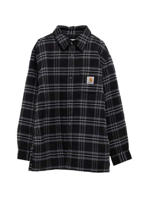 Carhartt WIP chaqueta Baird a cuadros con parche del logo