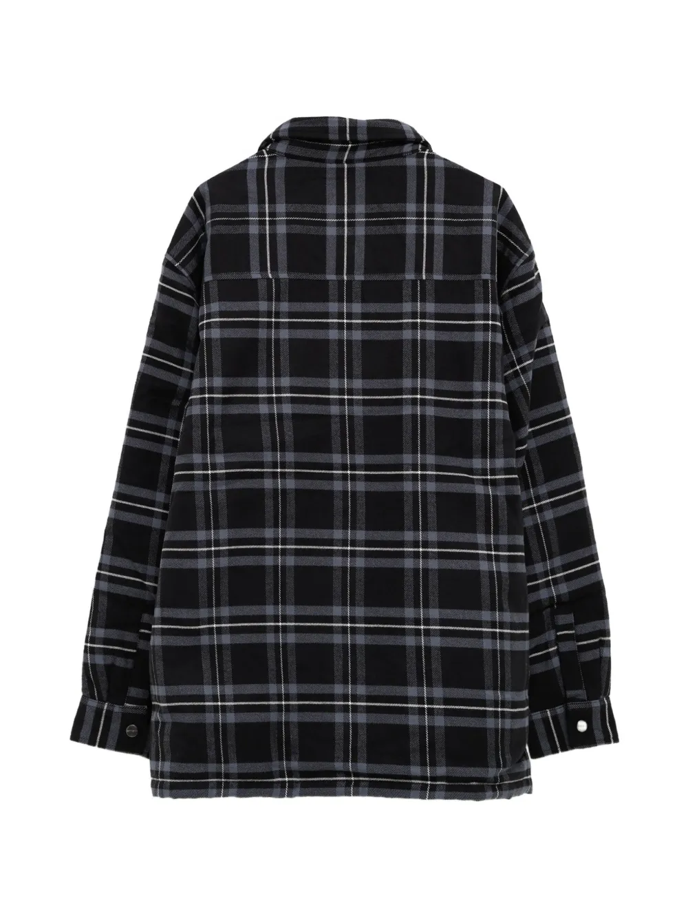 Carhartt WIP Baird geruit jack met logo-patch Zwart